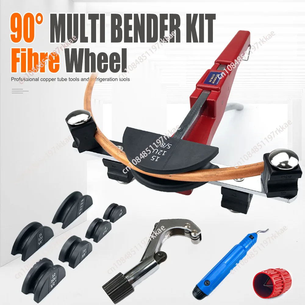 6-22Mm combined pipe bender, manual bending copper pipe labor-saving nylon plate with cutter CT-999 (new plastic box)