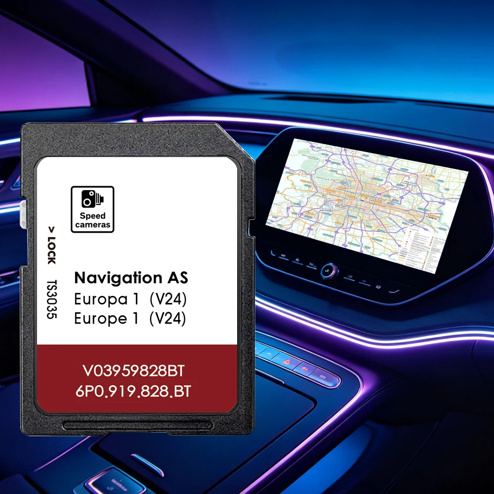 Scheda SD di Navigazione GEN2 per Seat Ibiza Leon Ateca Toledo Alhambra Aggiornamento Auto Mappe UK EU Versione 2026 AS MIB2 V24