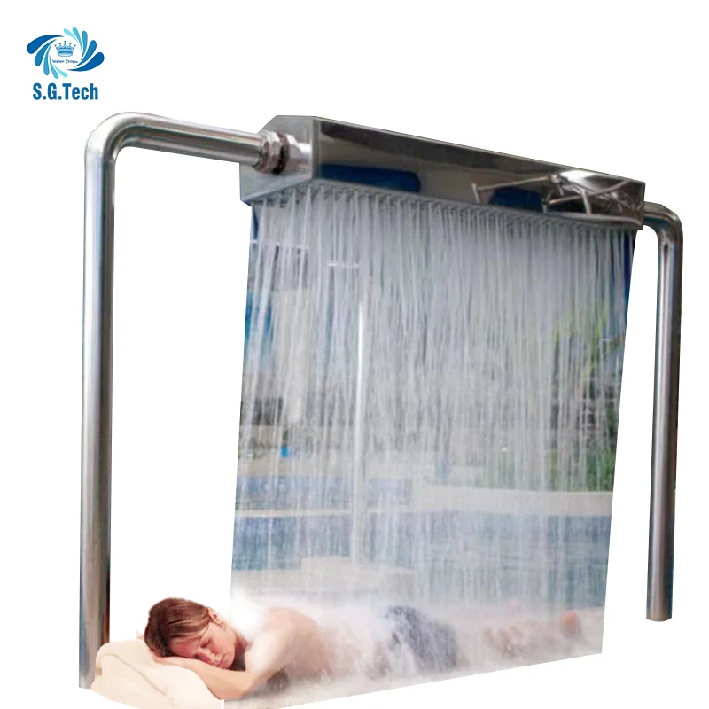 Vichy Bath, Comfortable Enjoyment, Outdoor Pool Shower Stainless Steel 304 Water Crown Accessories Swimming Pools