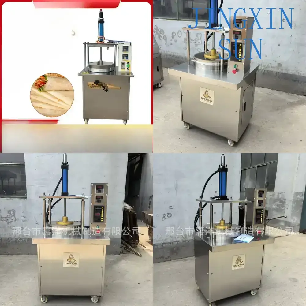 Automatic Cake Press for Egg Cake Filling Machine Braised Meat Burrito Maker Ultra Thin Commercial Hydraulic Roasted Bun