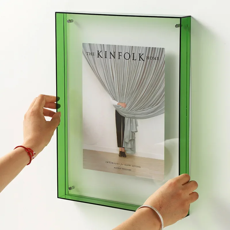 10 Types Color Acrylic Picture Frame Diy Poster Picture Frame Painting Hall Bedroom Wall Living Room Picture Frame Display Table