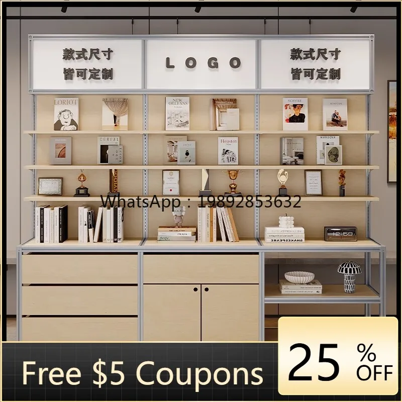 

LYY Ocean Board Display Shelf File Storage Exhibition Bookshelf Creative Sample Display Cabinet Storage Rack