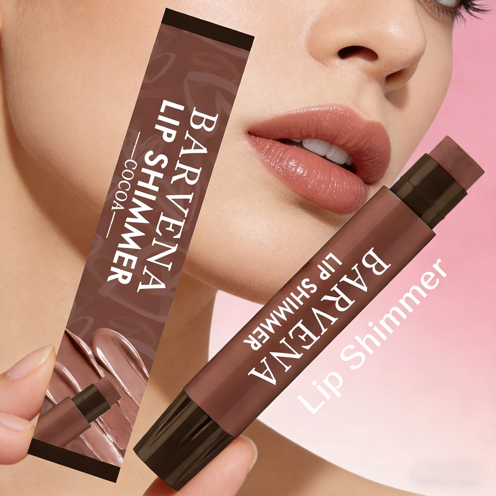 코코아 립밤 모이스춰라이징 젠틀 립 쉬머 데일리 통근용 영양 립 케어 천연 메이크업 오랫동안 지속되는 끈적이지 않는 제품