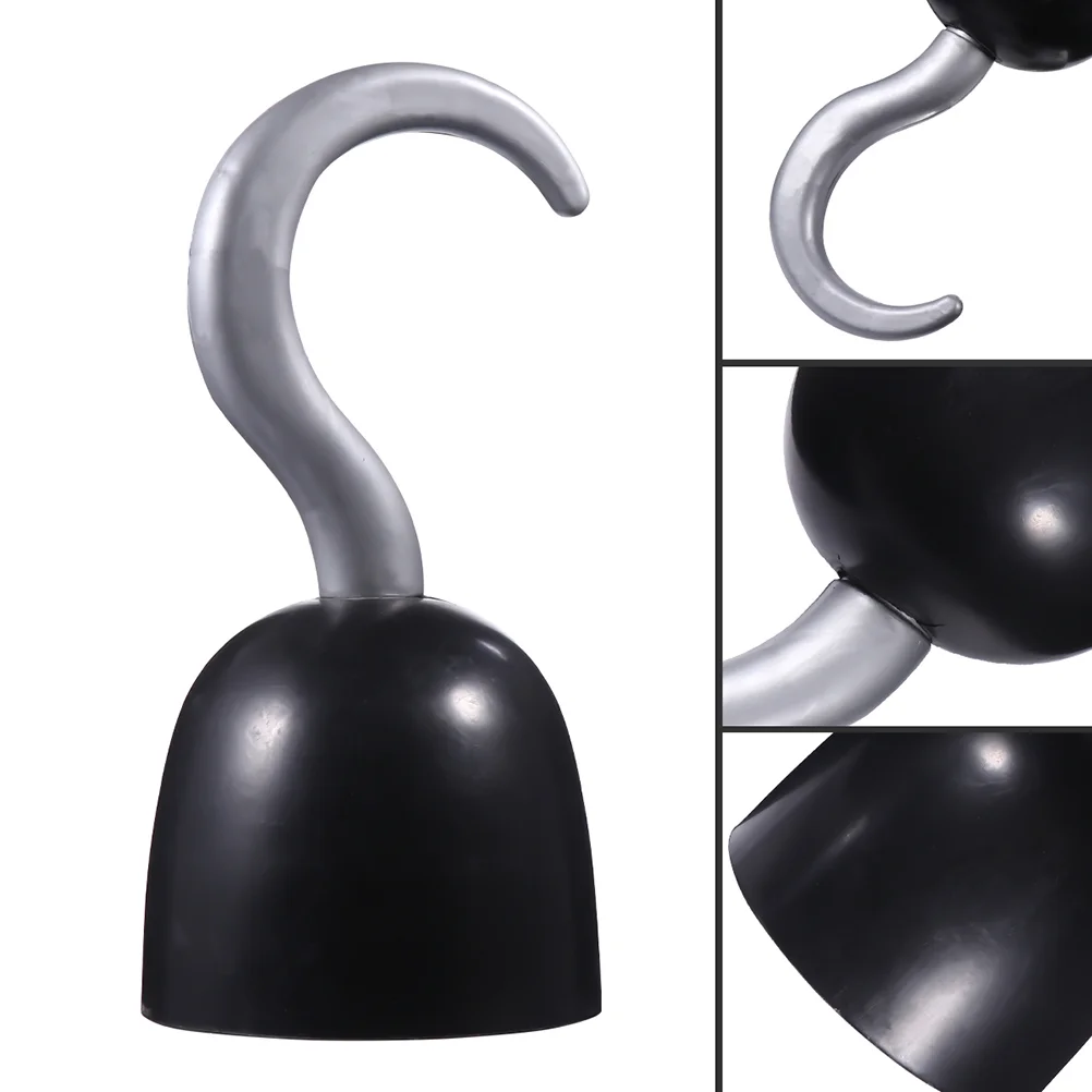 2 Sets Props Pirate Hook Toy Child Outfits Halloween Costume Plastic Gloves Hooks