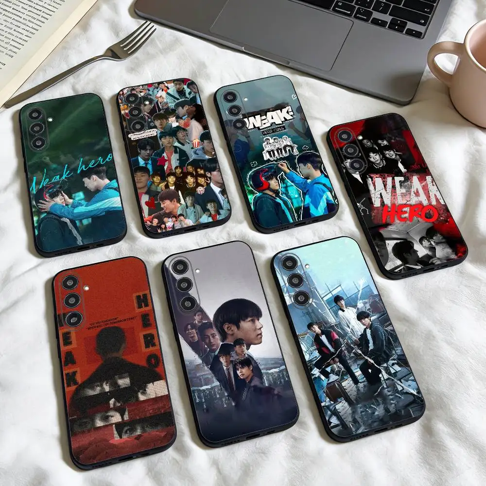 

W-Weak hero class wallpaper phone Case For Samsung Galaxy A73,A72,A71,A70,A53,A52,A51,Others Soft Black Shell