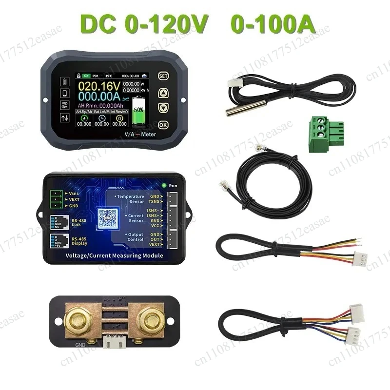 KG140F Bluetooth Battery Monitor DC 0-120V 100A/400A Coulomb Meter Voltage Current Capacity Tester