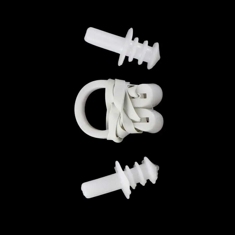 سدادات الأذن للكبار السباحة النوم سدادات الأذن دش الأذن المقابس السباحة الأذن المقابس سدادات الأنف كليب حماية الأنف سدادات سيليكون #2