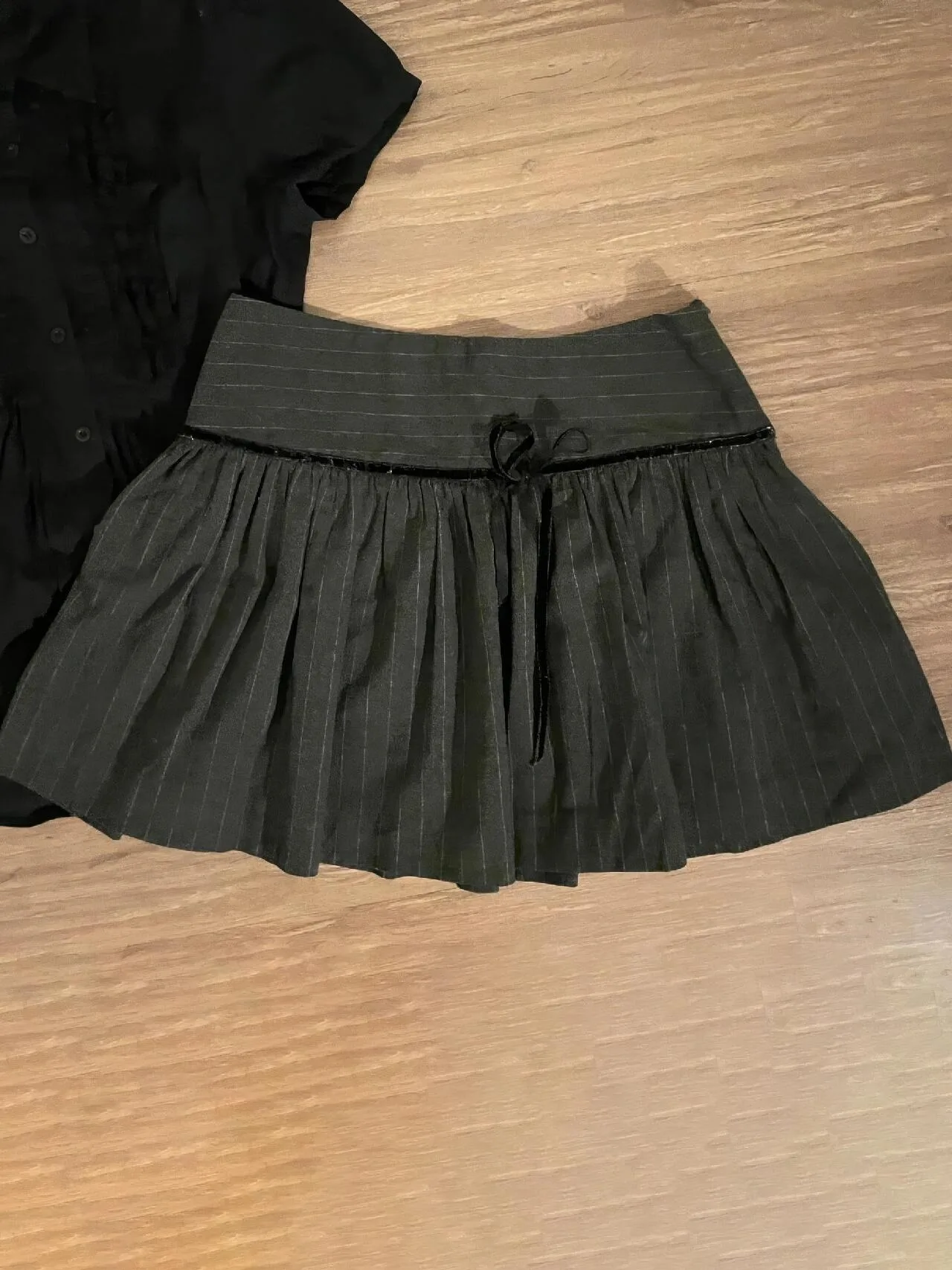 

Original Bla ort Sve irt Women's Summer Waist-Cinching Design Beautiful Top BaoYao Girl Commute Sle Slim Fit Cotton