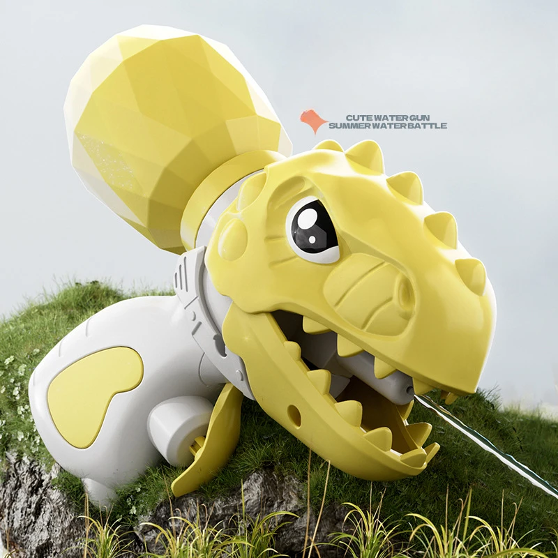 Mini dinozaur pistolet na wodę geometryczny rekin letni basen zabawki na plażę zabawka dla dzieci pistolet na wodę rozpryskujący pistolet na wodę