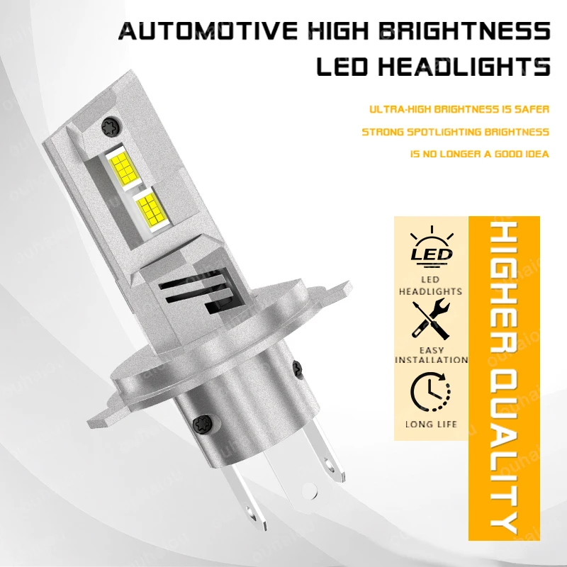 FOR [PROTON] Saga LED bulb car headlight with heat sink LED headlight H4 Light LED Chips Head Lamp