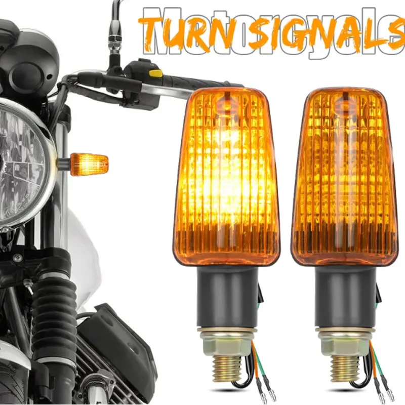 2Pcs Universal Motorcycle Flasher Blub Turn Signal Lamp Motorbike Indicator Blinker Light Bulb 12V Moto Amber Turn Signal