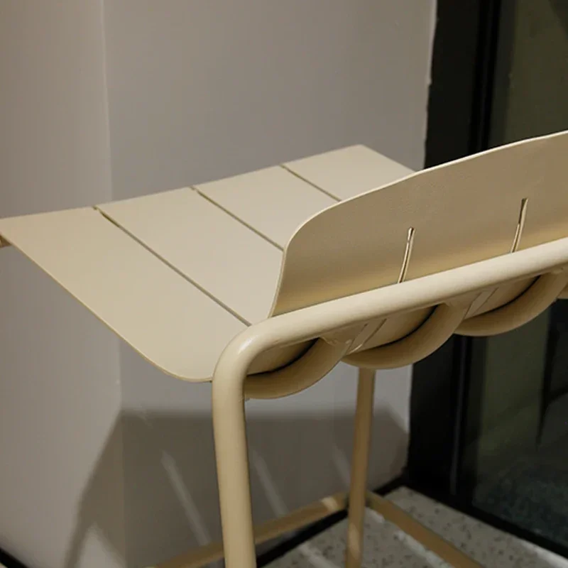 Moderne Gartenmöbel, Aluminiumstuhl, lässig, hohe Bar