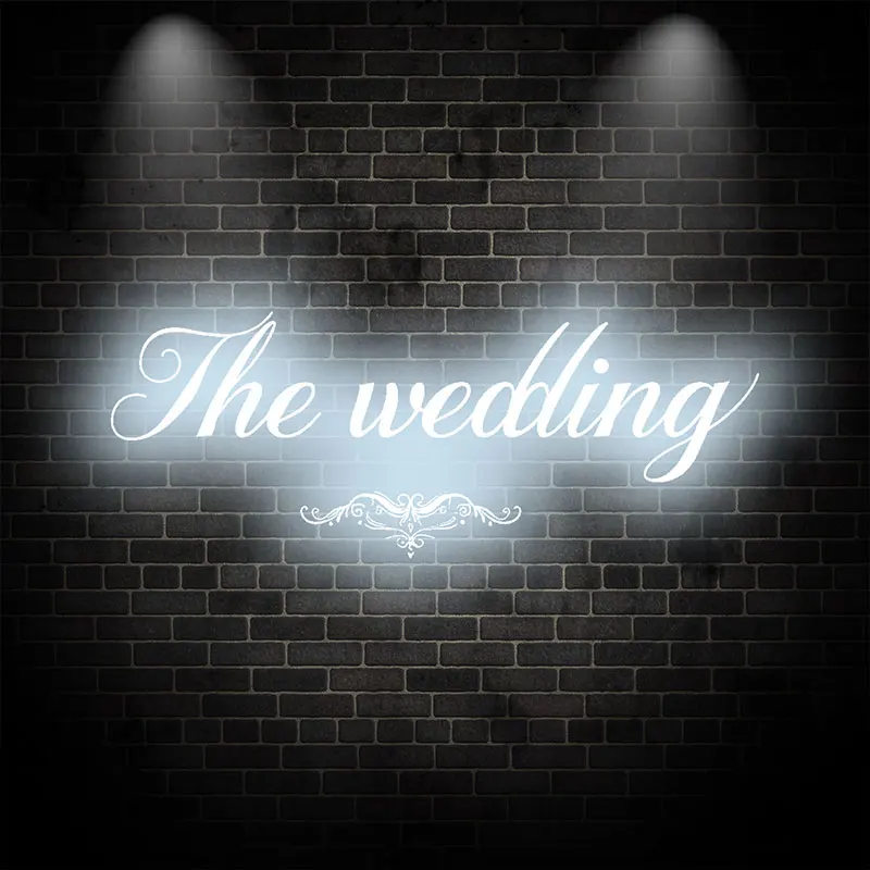 The Wedding Wall Decoration Ice Blue LED Neon Sign