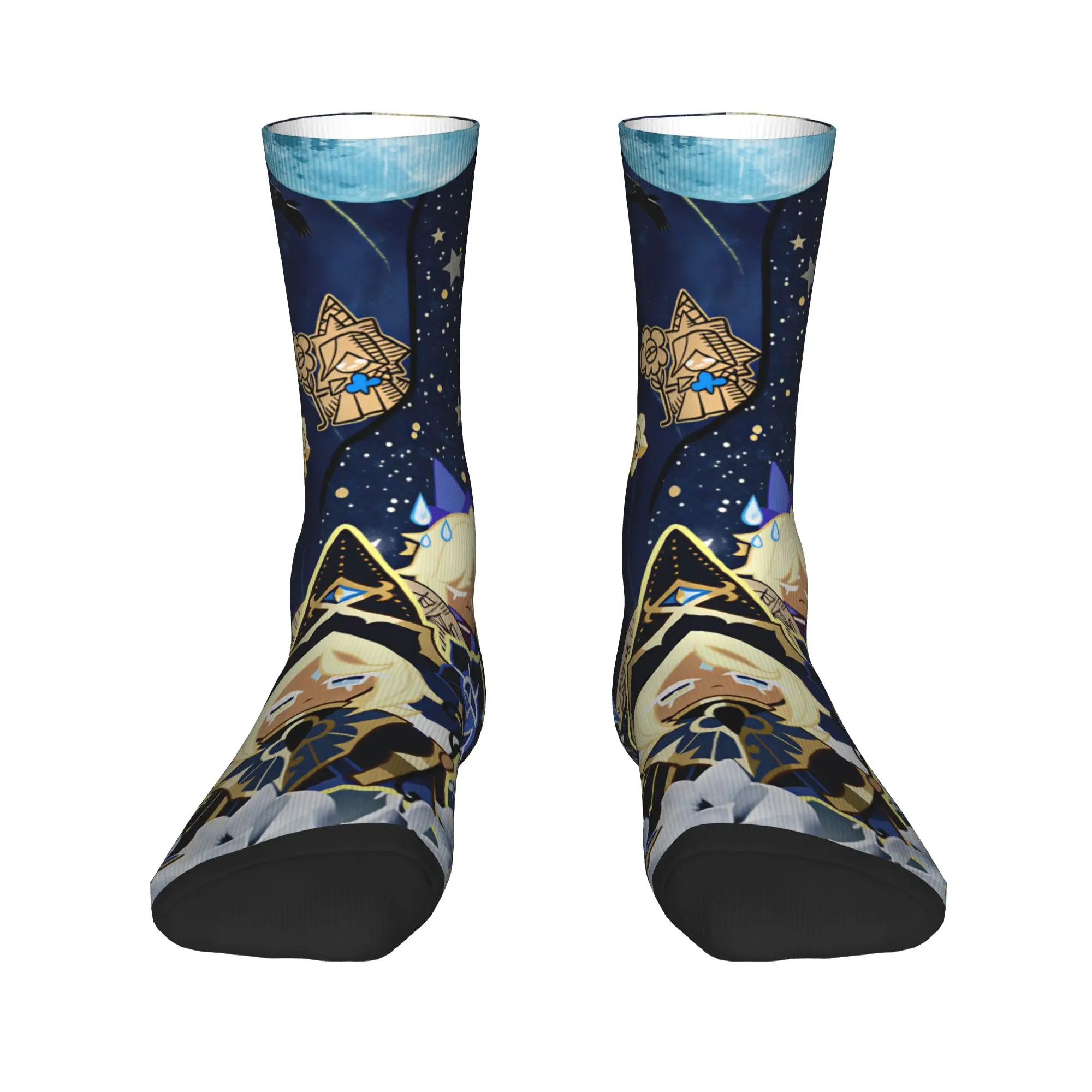 Shadow Milk  Stockings Men's Cookie Run Kingdom Socks Breathable Trendy Socks Winter Skateboard Anti Skid Design Socks Gift