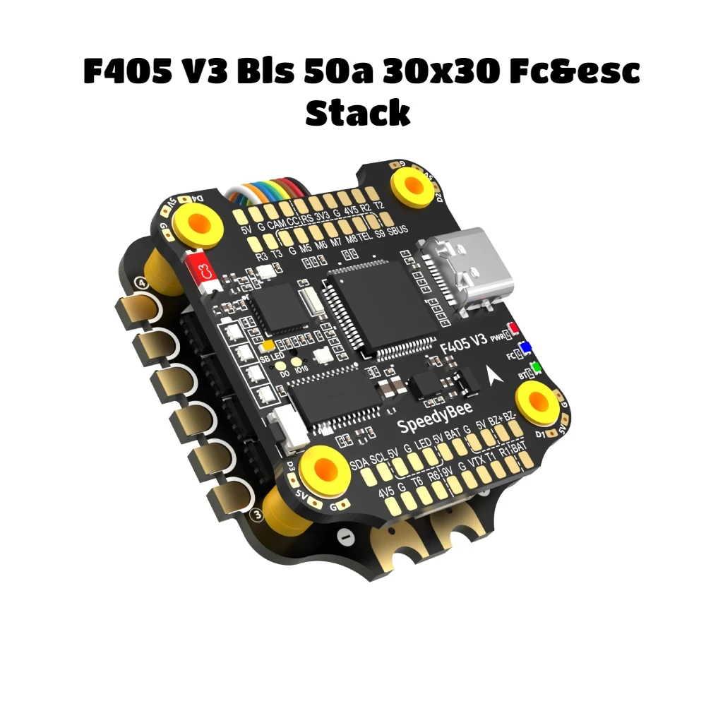 SpeedyBee F405 V3 BLS 50A 30x30 FC & ESC Stack Flight Controller per FPV Freestyle Drone modello BMI270 Wireless Firmware Flasher