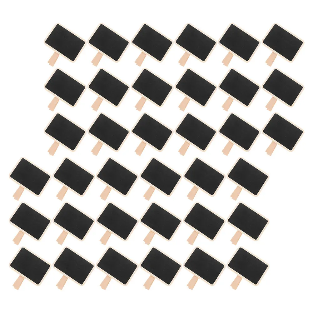 50Pcs Miniature Chalkboard Signs Wood Writing Reminders Elegant Mini Blackboard Tags Miniature Chalkboard