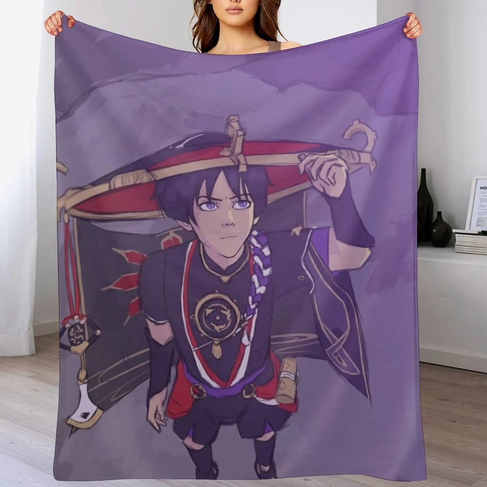 Scaramouche Throw Blanket Stain Resistant Cozy Warm Blanket