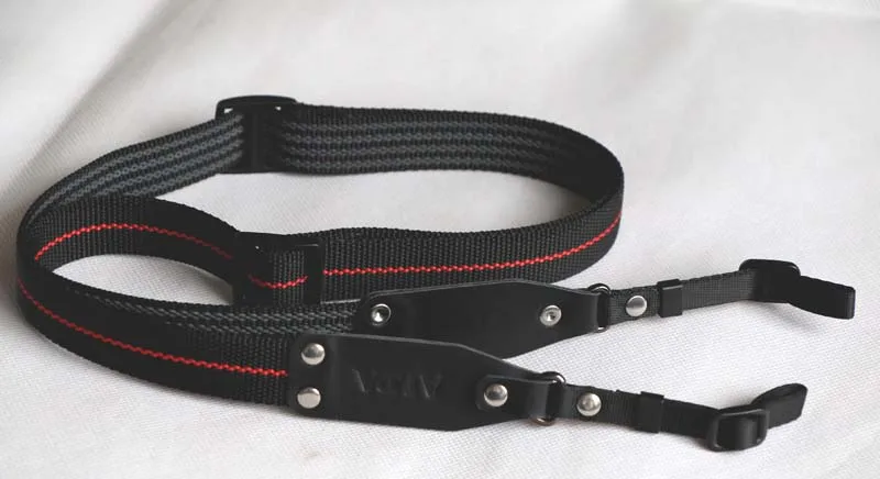 شريط كاميرا اليدوية الكتف حزام حبل النايلون مع رئيس الجلود للكاميرا Alpa حزام عريض تقليد انزلاق حزام الكتف