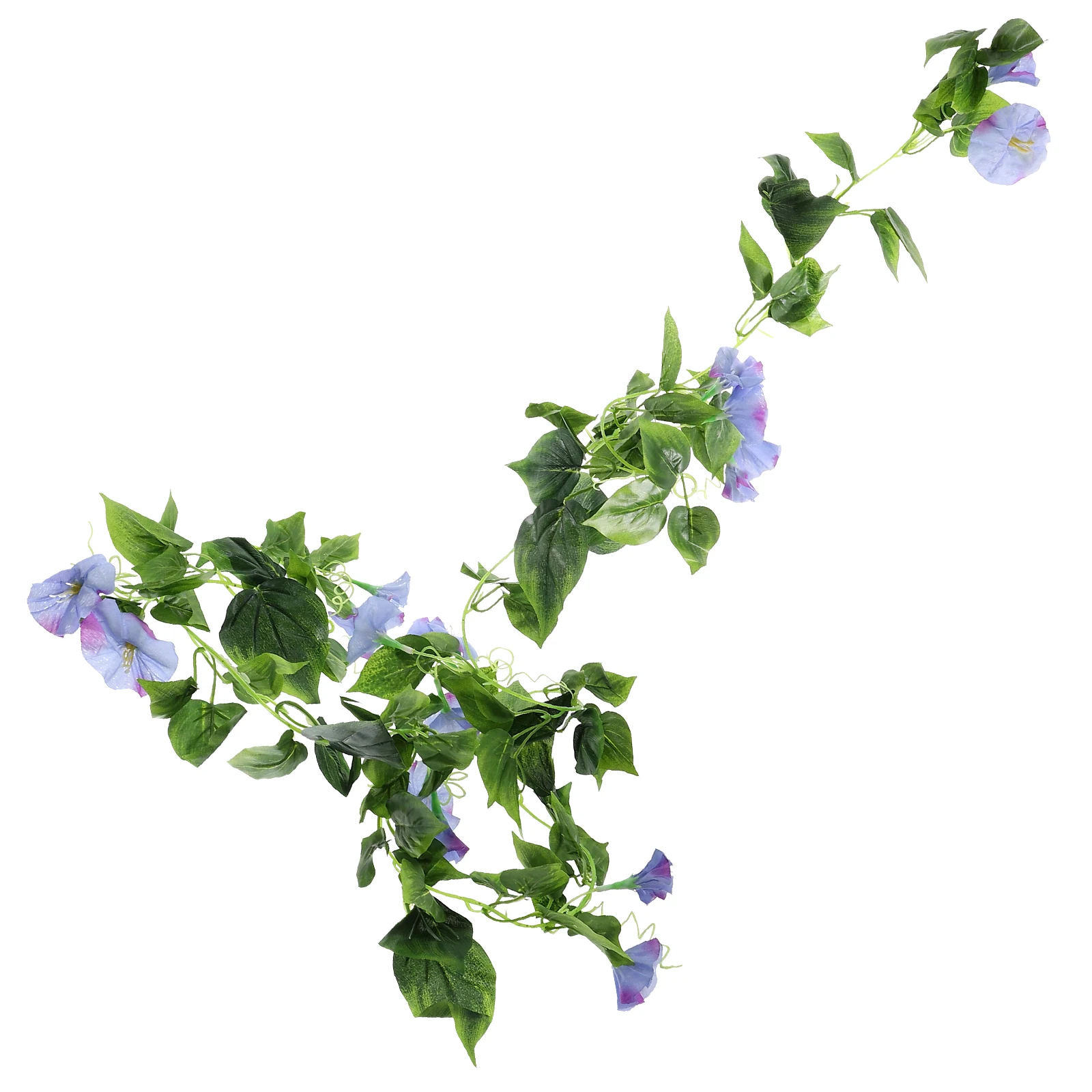 

Artificial Morning Glory Garland Simulated Flower Decor Blue Stems Elegant Realistic Texture Easy Clean Versatile Home Garden