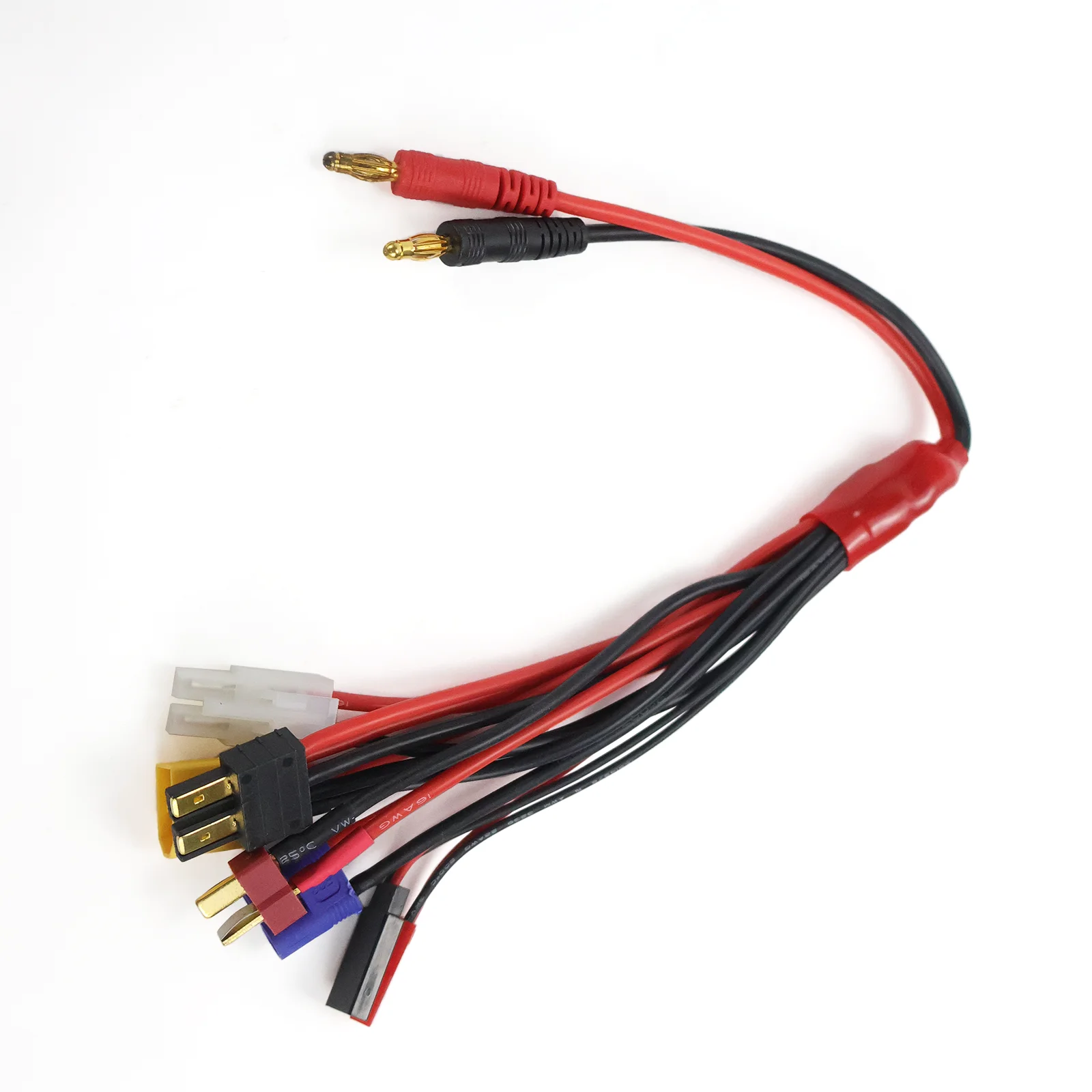 HTRC 8 in 1 Cables Set for IMAX B6 Charger RC Part Lipo Battery Multi Charging Plug TAMIYA T-plug XT60 Convert Cable Line