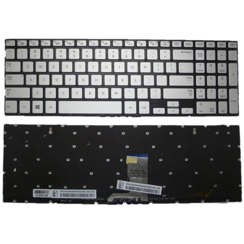Новая клавиатура с подсветкой (US) для Samsung NP870Z5E, NP880Z5E, NP670Z5E, NP680Z5E, NP780Z5E
