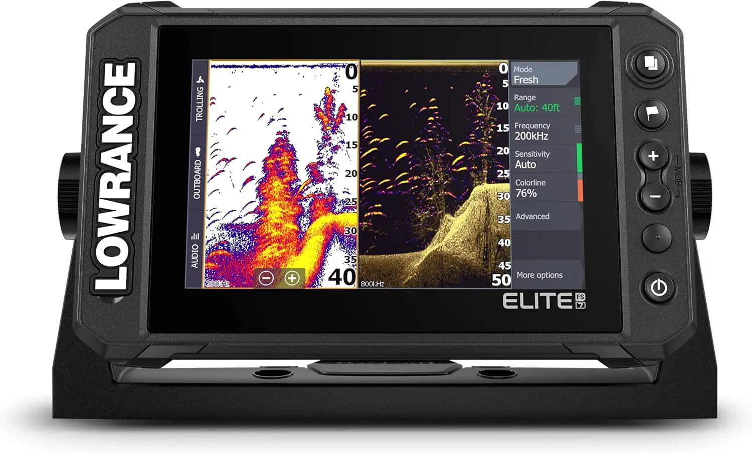 Elite 7 Fish Finder avec imagerie active 3-en-1 transducteur, contour C-MAP + graphiques