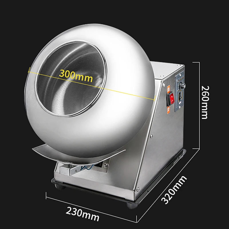 Automatyczna maszyna do powlekania czekoladą 1-3kg Powłoka cukrowa Maszyna do polerowania powłoki orzechowej 110V 220V Gorąca sprzedaż