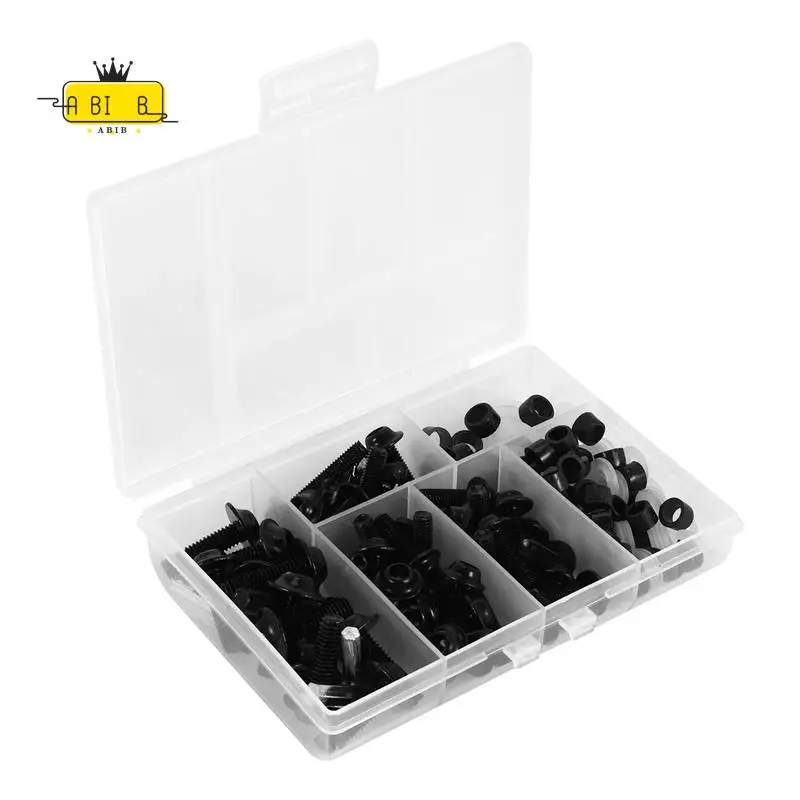 

ABIB-158 шт. универсальный комплект винтов для обтекателя мотоцикла, гаек, рабочие болты для кузова мотоцикла, винт для Yamaha YZF R1 R6 R3 2004-2008