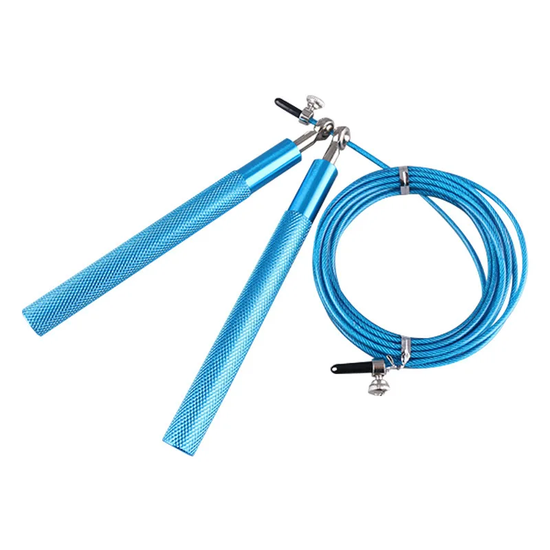 1Pc 3m Indoor Household Adult Steel Wire Jump Rope Fitness Equipment Racing Jump Rope Training Aluminum Alloy Jump Rope