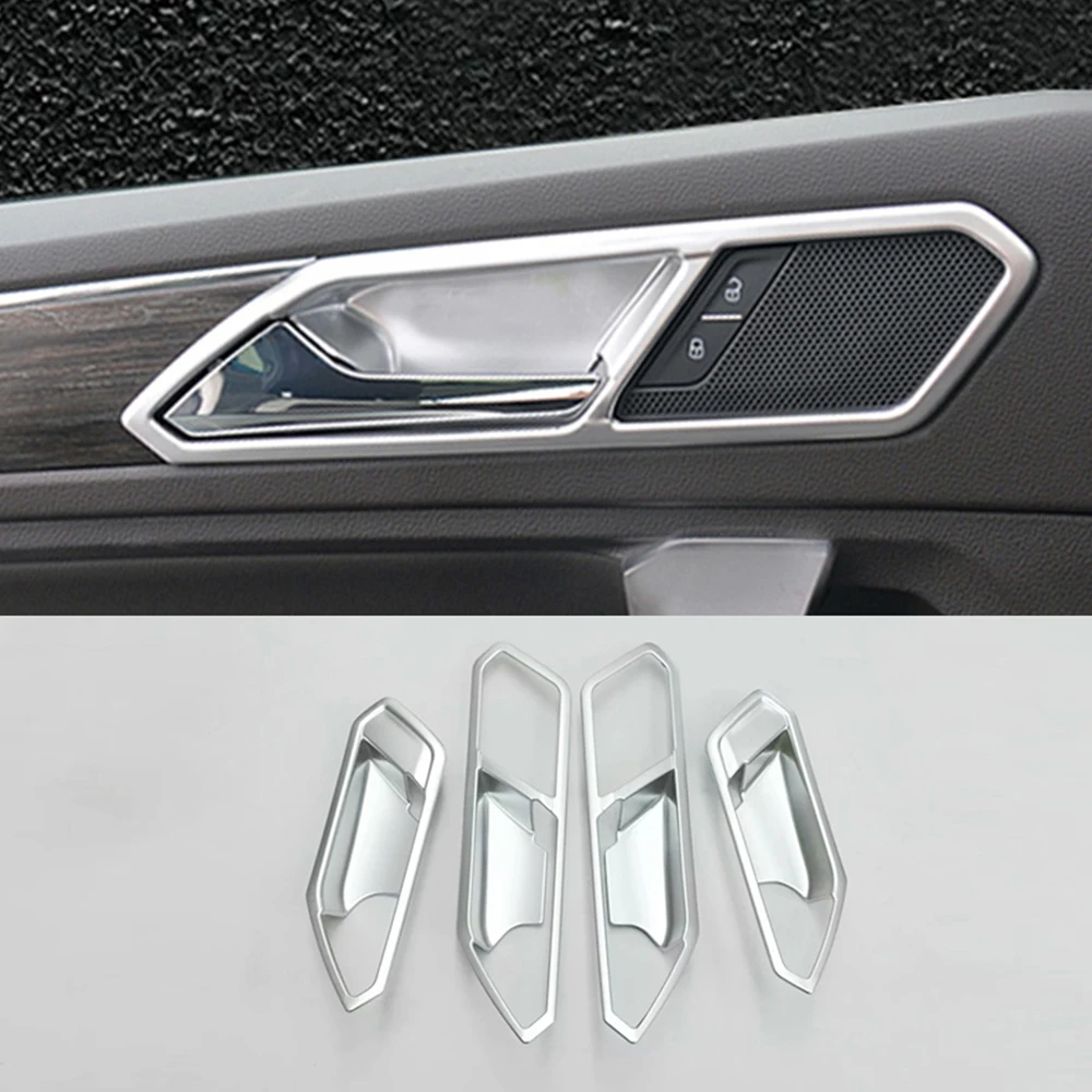 For Seat Tarraco 2018 19 2020 Full set Silver Car interior Accessories Inner Door handle Headlight control Air Outlet Cover Trim