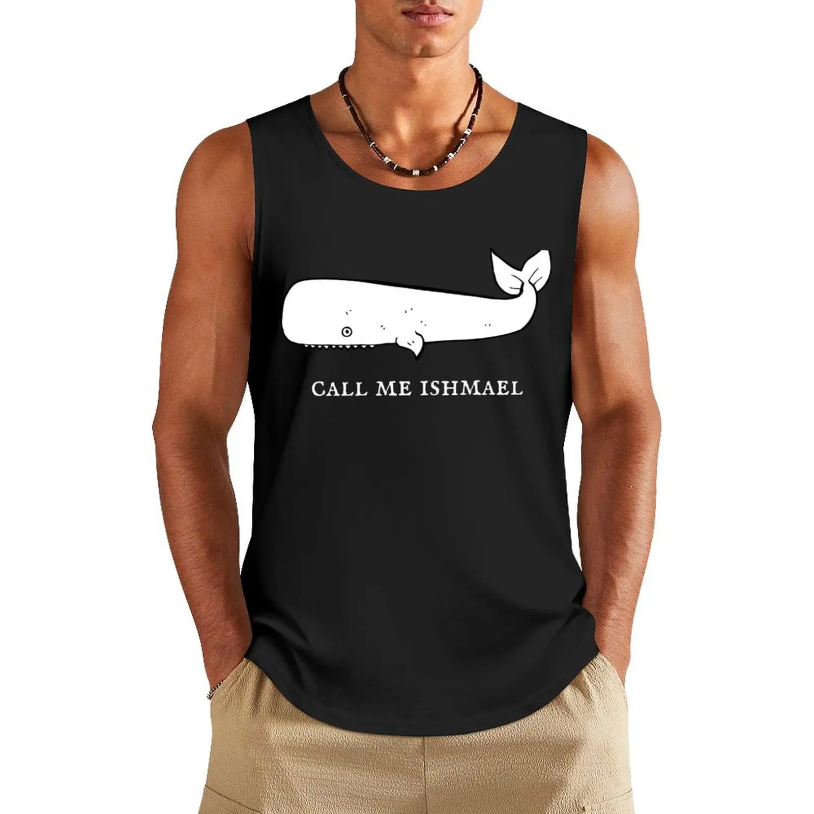 

call me ishmael Tank Top t-shirt gym man Men's sleeveless Men's gym clothing