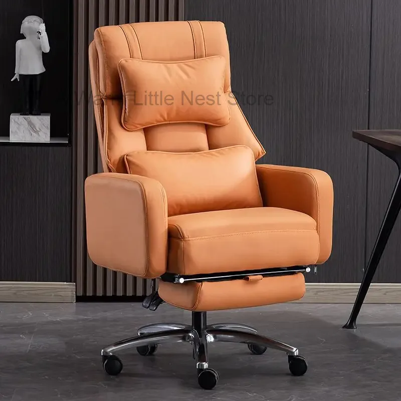

Recliner Comfortable Office Chair Cheap Floor Rotating Home Office Chair Durable Executive Designer Metal Silla Gamer Furniture