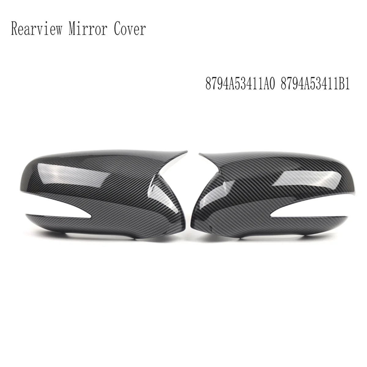 

Popular_Rearview Mirror Cover Caps LHD Side Wing Mirror Cap B