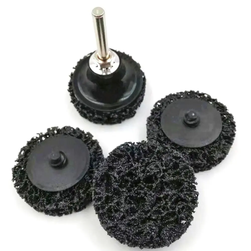 1Pcs Grinding Disc Polishing Wheel with Holder Abrasive Poly Strip Discs 2 Inch 50mm For Clean And Remove Paint Stripping Wheel