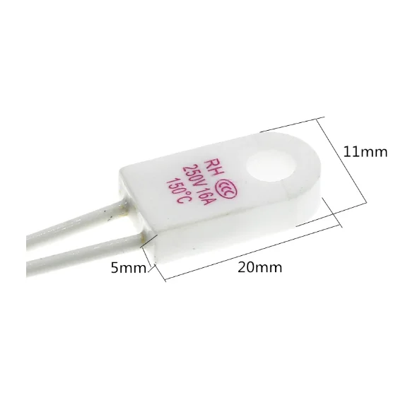Electric Heater RH/Tf 95/115/125/130/135/150/180/230 degrees 15A 250V Fuse Cutoff Over Temperature Protector