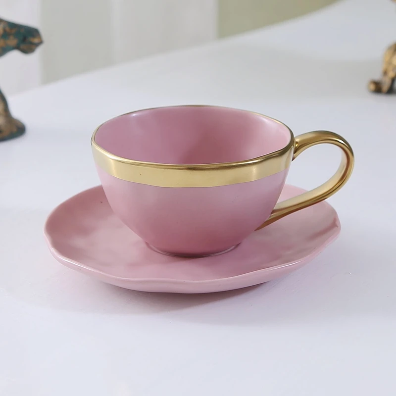 السيراميك القدح أكواب شاي بعد الظهر بنوم بنه السيراميك فنجان القهوة والصحن مجموعة الحليب القدح الإفطار أكواب كؤوس الماء الحليب فنجان الشاي