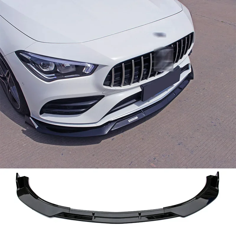 

Front Bumper Splitter Lip Diffuser Spoiler Skirt Body Kit Decorative Strip Shovel for Benz W118 CLA250 CLA200 CLA220 2021