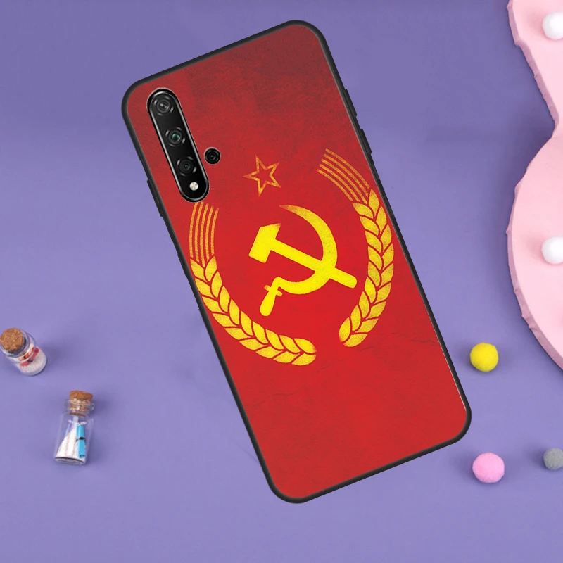 USSR Flag Soviet Union Case For Huawei Nova 11i 3i 7i 5T 11 9 10 SE Y60 Y61 Y70 Y90 Y91 P20 P40 Lite P30 Pro Cover