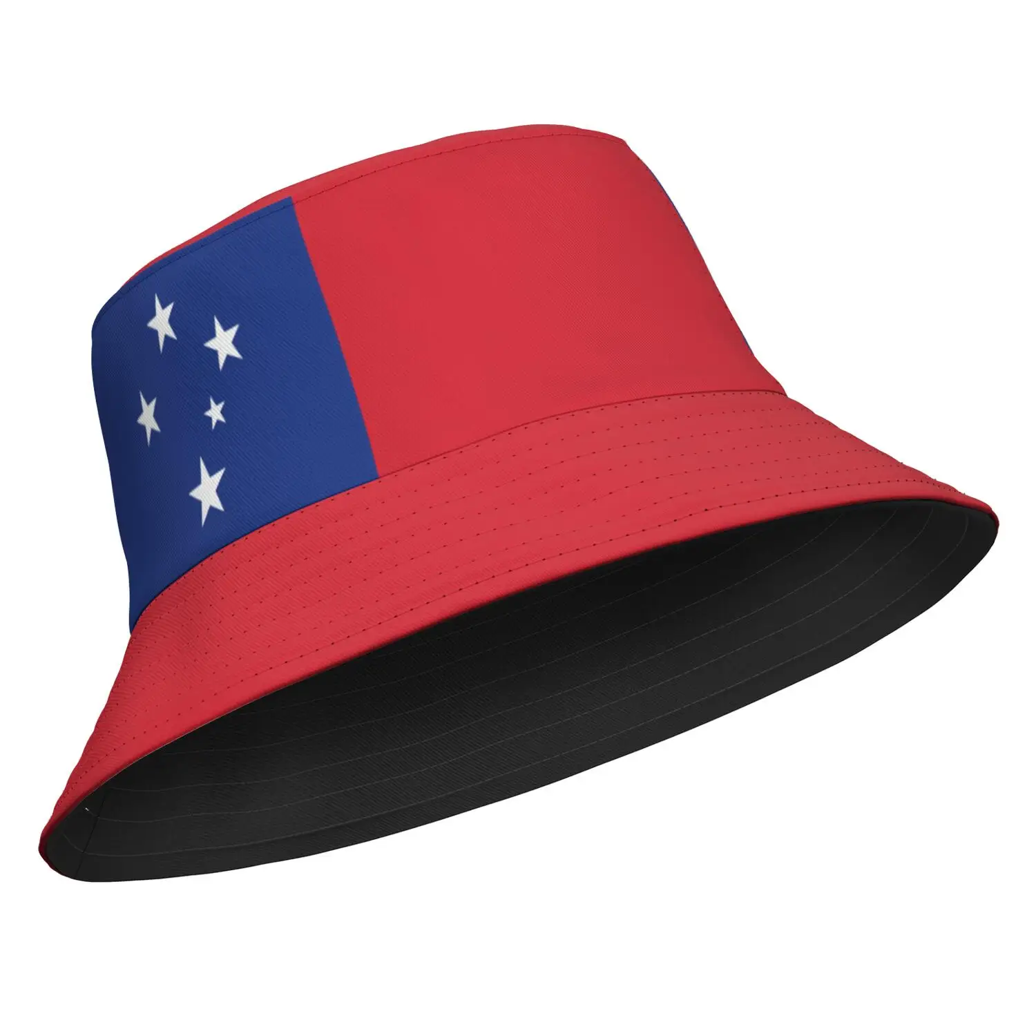 Samoa Fisherman Hats Custom Made Name Number Team Logo Bucket Cap Country Travel West Nation Samoan Flag Print Photo Headgear