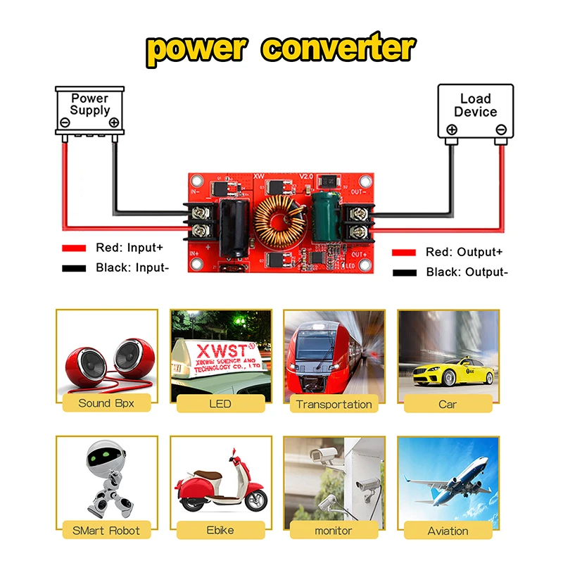 

XWST 12V24V to 3.3V3.7V4.2V5V6V7.5V9V DC DC Step Down Converter Buck PCB Circuit Board for Taxi Bus Car LED Power Supply Module