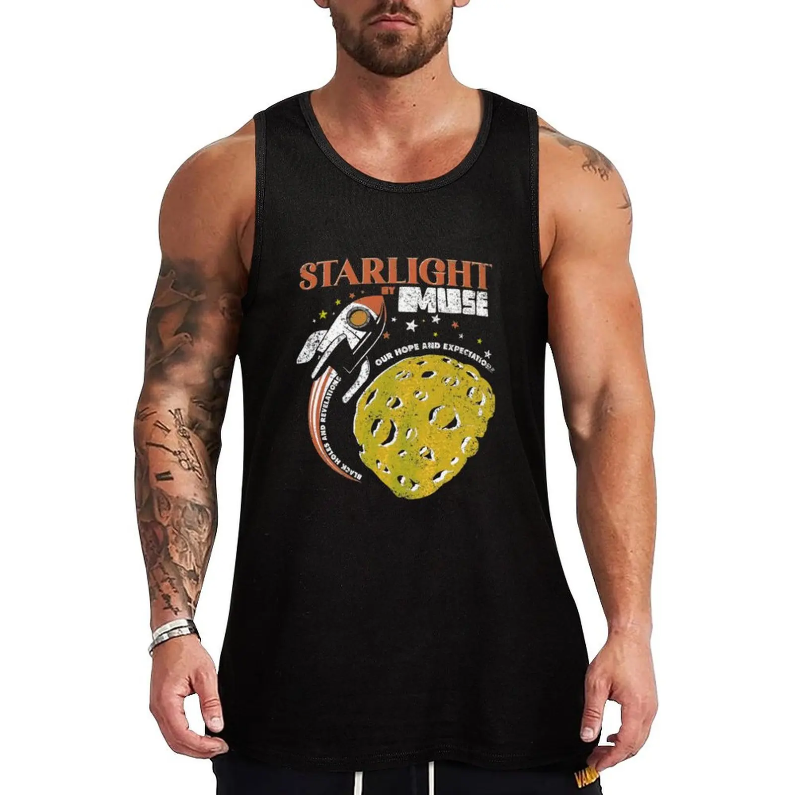 

Muse Starlight T-Shir Tank Top man vest T-shirt sports tops