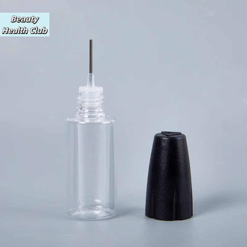 【1Pc 10ML PET Clear Vial With Long Thin Needle Tip Dropper Bottle For Vape Smoking Oil Accessories Liquid Jar】 view 3