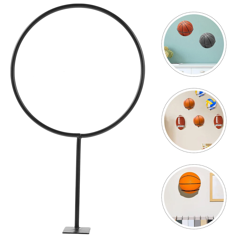 แขวน Ball Rack บาสเกตบอล Mount ผู้ถือจอแสดงผลฟุตบอล Wall Organizer ลูกบอลกีฬาขาตั้งเหล็กแข็งแรงทนทานวัสดุเก็บ