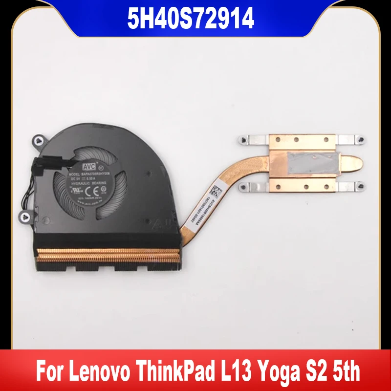 New Original 5H40S72914 For Lenovo ThinkPad ThinkPad L13 Yoga S2 5th Cooling Fan Cooler Fan Heatsink Radiator High Quality