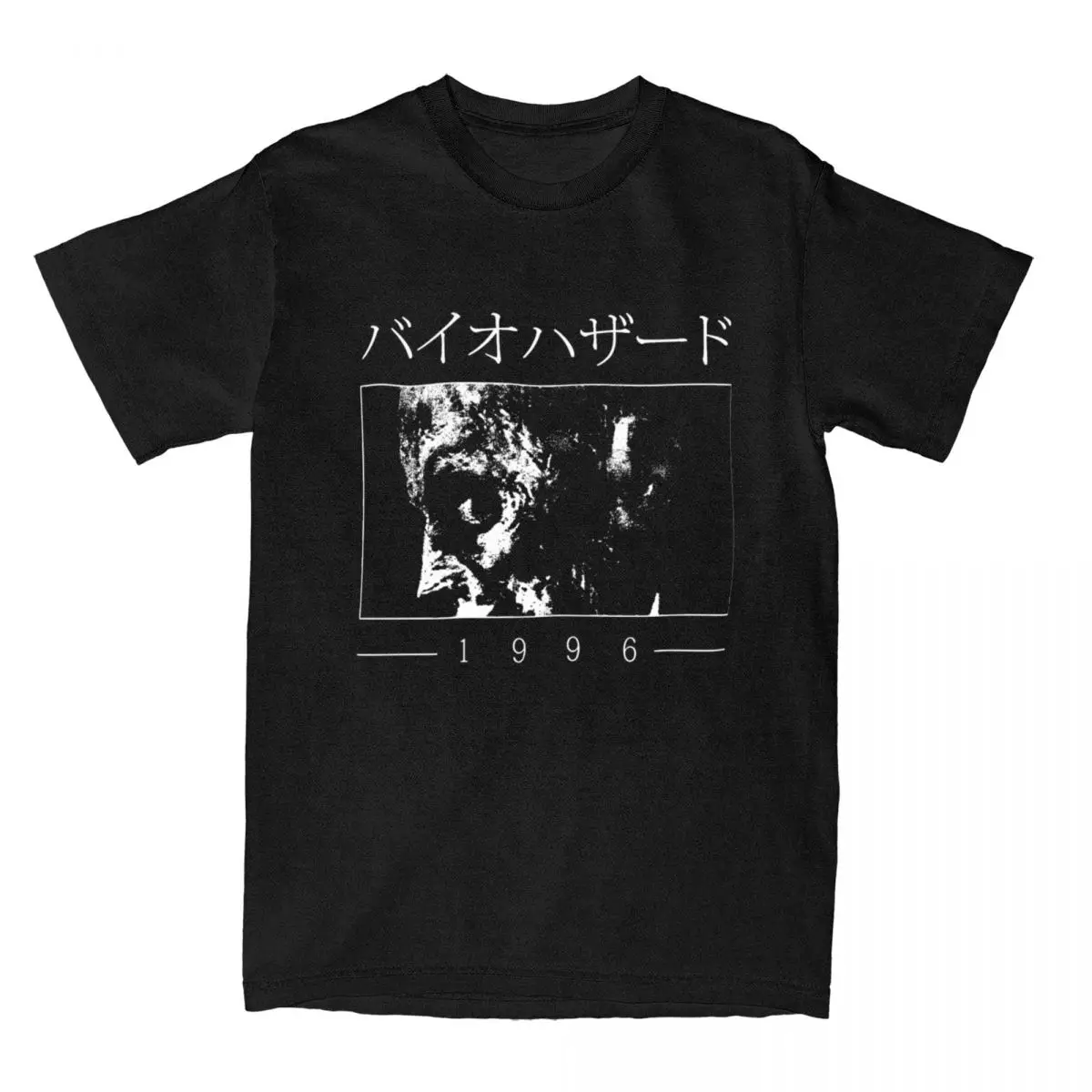 1996 Hazard Resident Evils T-Shirt for Men Zombie Hipster Pure Cotton Tees O Neck Short Sleeve T Shirts New Arrival Clothing