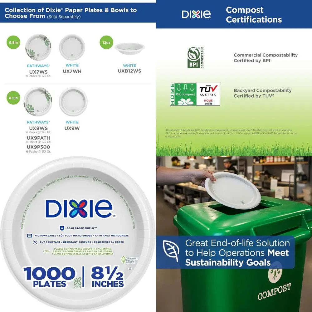 

Бумажные тарелки белые, средней плотности, 8,5 дюймов, 1000 штук, 125 тарелок в упаковке, 8 упаковок в коробке