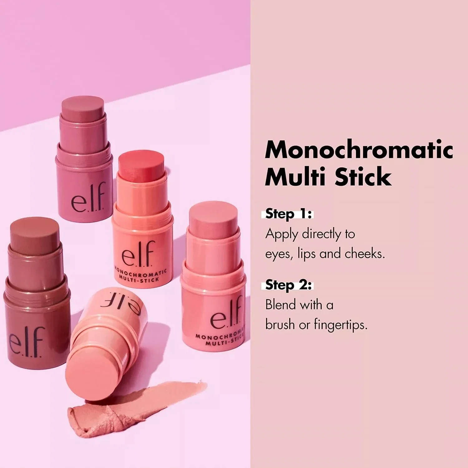 e.l.f. Monochromatic Multi Stick สีครีมหรูหราและผสมผสานได้ สําหรับดวงตา