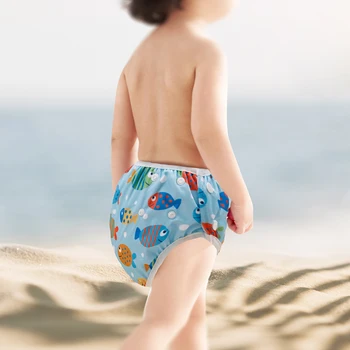 Happy flute wasserdichte wieder verwendbare Schwimm windel Sonnenschein Schwimm windel für Baby 0-2 Jahre alt