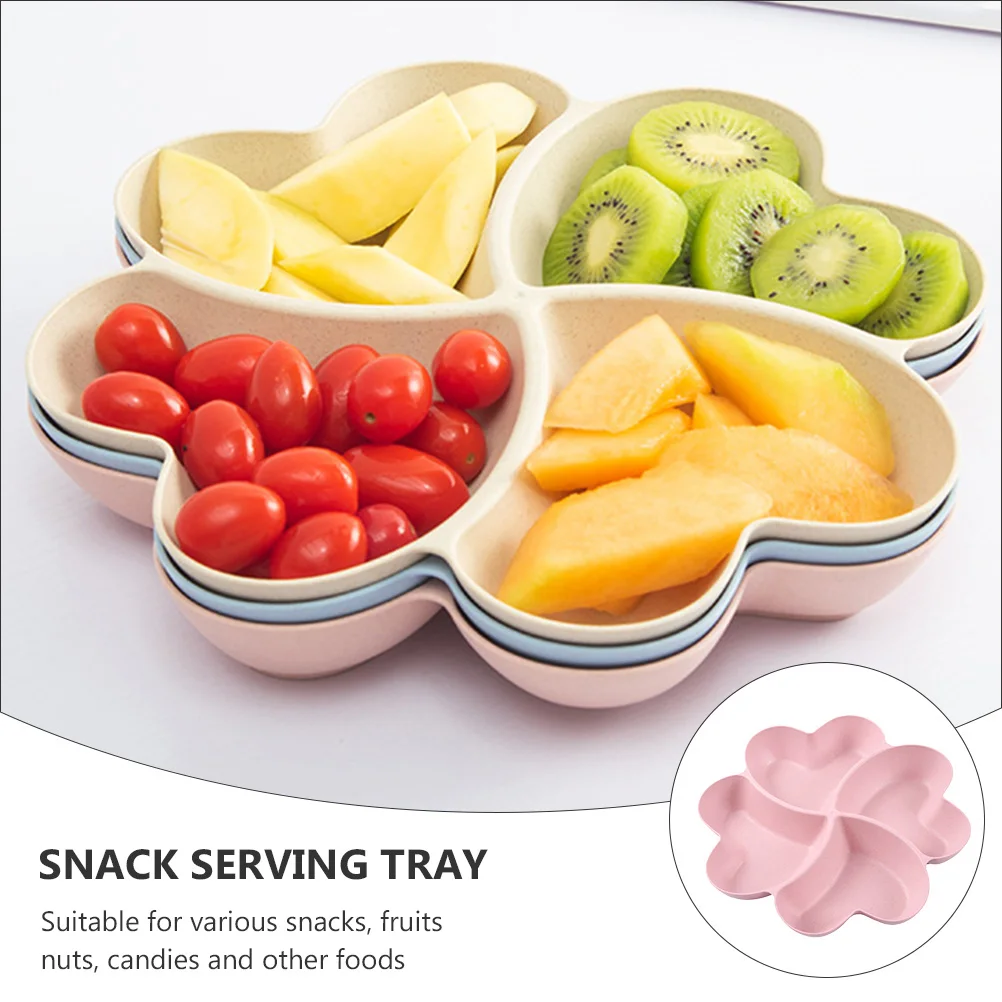 

Fruit Platter Plate High Quality Tray Divided Snack Serving Trays with Dividers