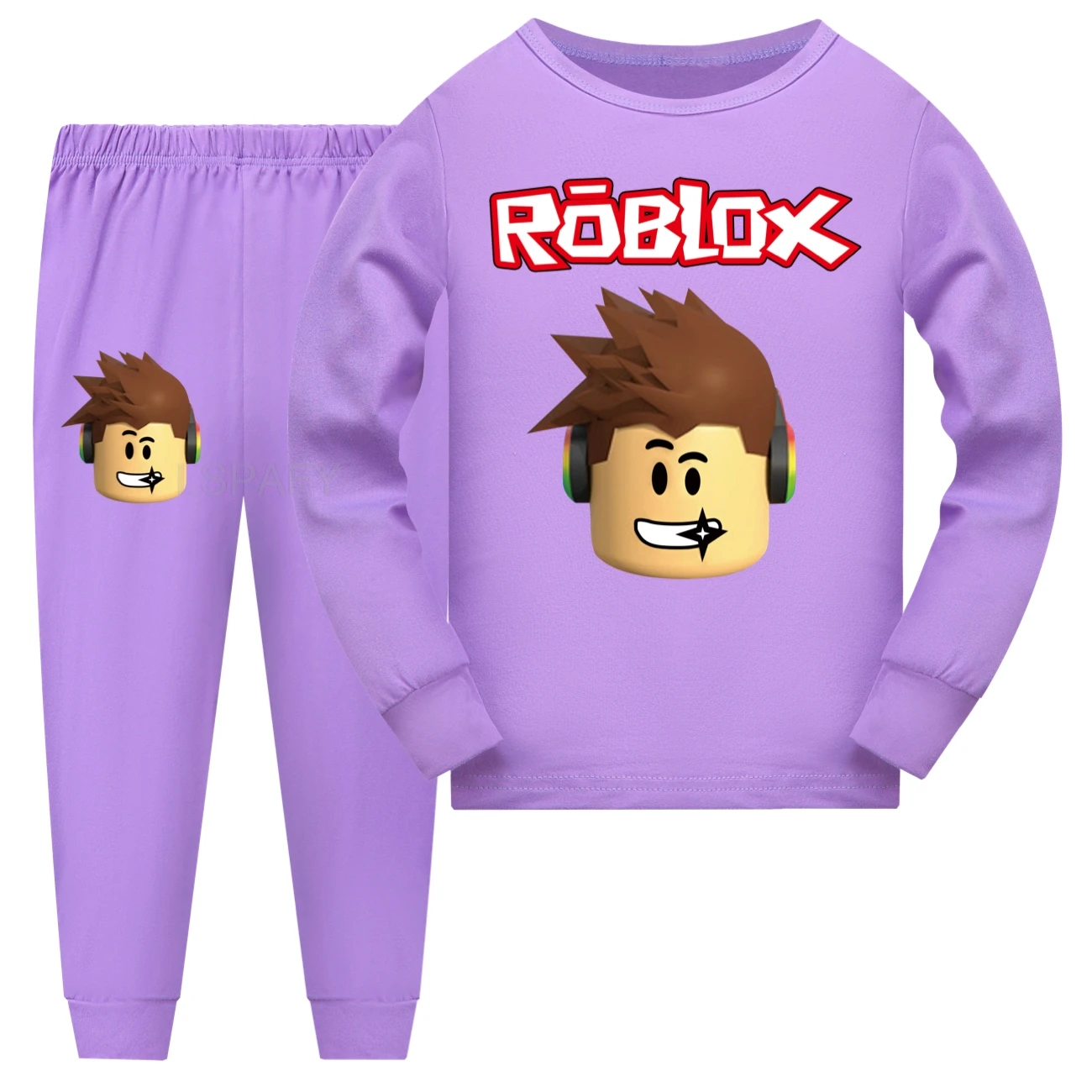 حار روبلوكس زي الاطفال طويلة الأكمام بيجامة طفل الفتيات الكرتون جيت تي شيرت السراويل 2 قطعة منامة مجموعة المراهقين ملابس خاصة كازول